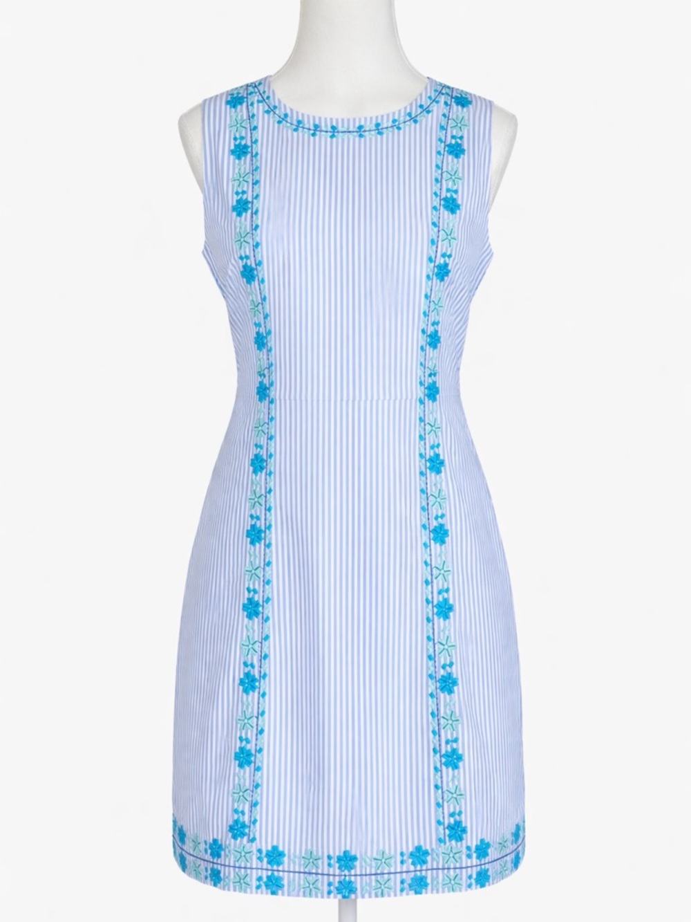 Vineyard Vines Hydrangea Pop Embroidered Shift Dress NWT Size 4 Coastal Preppy